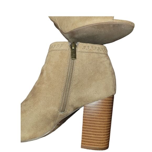 Parker and Sky Tan Taupe Suede Ankle Boots Booties 8.5 - Picture 7 of 12